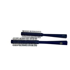 Vintage Pre Owned Goody Small Barrel Round Brush Blue Set Of 2